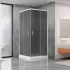 Душевая кабина Dusel А-513, 90х90х190, дверь раздвижная, тонированное стекло