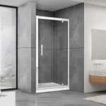 Душові двері Dusel FА-516 розпашні скло прозоре, 90х190