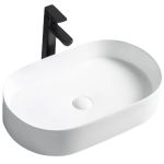 Раковина накладна Rea Nadia 610х385х120 білий