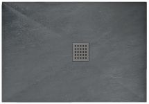 Душовий піддон Rea Rock 80x100x3,5 сірий