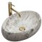 Раковина накладна Rea Linda 485х340х145 камінь