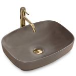 Раковина врізна Rea Gizel 505х385х135 коричневий