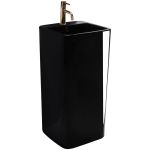 Раковина підлоговий Rea Mia 405х405х840 чорний