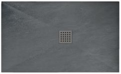 Душовий піддон Rea Rock 80x120x3,5 сірий