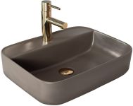 Раковина накладна Rea Martina 510х405х130 сірий