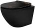 Унітаз підвісний Rea Carlo чорний мрамор