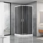 Душова кабіна Dusel А-511, 100х100х190, двері розсувні, тоноване скло