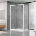 Душова кабіна Dusel А-515, 120х80х190, двері розсувні, скло прозоре