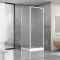 Душова кабіна Dusel А-516, 90х90х190, двері розпашні, матове скло