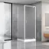 Душова кабіна Dusel А-516,100х100х190, двері розпашні, матове скло