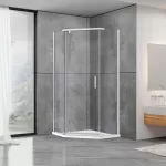 Душова кабіна Dusel А-1104, 90х90х190, прозоре скло 8 мм, двері розпашні