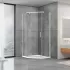 Душова кабіна Dusel А-1104, 100х100х190, прозоре скло 8 мм, двері розпашні