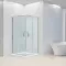 Душова кабіна Dusel А-513, 100х100х190, двері розсувні, скло прозоре