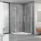 Душова кабіна Dusel А-715, 100х100х190, п'ятикутна, прозоре скло