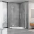 Душова кабіна Dusel А-715, 100х100х190, п'ятикутна, прозоре скло
