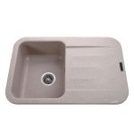 Мийка гранітна  Bretta Crystal 780х500х200  мигдаль