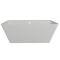 Ванна пристінна матова Amidicon Atlant 170х85 з литого каменю