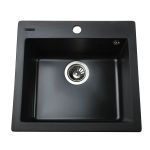 Мийка гранітна  Bretta New York 490х455х190  чорний