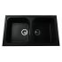 Мойка гранитная Bretta Longrand 860х500х205  черный металлик