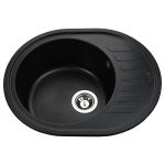 Мийка гранітна  Bretta Avalon 620х500х210  чорний металік