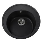 Мийка гранітна  Bretta Genova 510х200  чорний металік