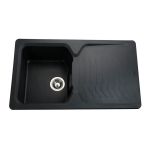 Мийка гранітна  Bretta Teca 860х500х190  чорний металік