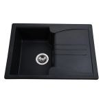 Мийка гранітна  Bretta Niapoli 680х500х190 чорний металік