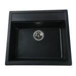 Мийка гранітна  Bretta Universal 570х510х190 чорний металік