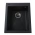 Мийка гранітна  Bretta Quadro 500х410х200 чорний металік