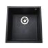 Мойка гранитная Bretta Maccan 440х440х190  черный металлик