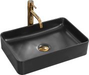 Раковина накладна Rea Avia 505х345х110 чорний