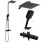 Душова система з термостатом Rea Jet чорний матовий