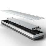 Конвектор внутрішньопідлоговий Teplowatt 3004х200 Comfort сірий