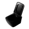 Унітаз підвісний Dusel Cubis Black Matt DWHT10201030RВ з сидінням Slim Soft-Close