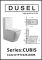 Унітаз-компакт Dusel Cubis DTPT10201030R з бачком і сидінням Soft Close дюропласт