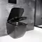 Унітаз підвісний Dusel Cubis Black Matt DWHT10201030RВ з сидінням Slim Soft-Close