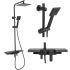 Душевая система с полкой Rea Bravo черный