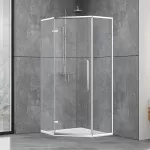 Душова кабіна Dusel DL197H Chrome, 90х90х190, п'ятикутна, скло прозоре