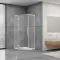 Душова кабіна Dusel DL197H Chrome, 90х90х190, п'ятикутна, скло прозоре