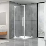 Душова кабіна Dusel DL198/DL196 Chrome, 100х100х190, скло прозоре