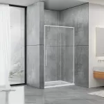 Душові двері Dusel DSL191 Chrome розсувні, скло прозоре, 140х190