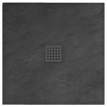 Душовий піддон Rea Rock 90x90x3,5 чорний