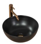 Раковина накладна Rea Stella 360х360х150 чорний