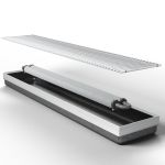 Конвектор внутрішньопідлоговий Teplowatt 3500х200 Eco сірий дренаж