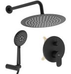 Душова система прихованого монтажу Rea Hyper чорний матовий