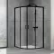 Душова кабіна Dusel EF-182B Black Matt, 90х90х190, двері розсувні, прозоре скло
