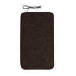 Килимок з підігрівом Теплик 50x80 см з термоізоляцією Стандарт темно-коричневий