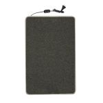 Килимок з підігрівом Теплик 50x30 см з термоізоляцією Стандарт темно-сірий з регулятором