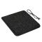 Килимок з підігрівом Теплик 200х200 см з термоізоляцією Стандарт чорний