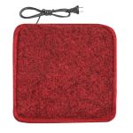 Килимок з підігрівом Теплик 200х200 см з термоізоляцією Стандарт темно-червоний